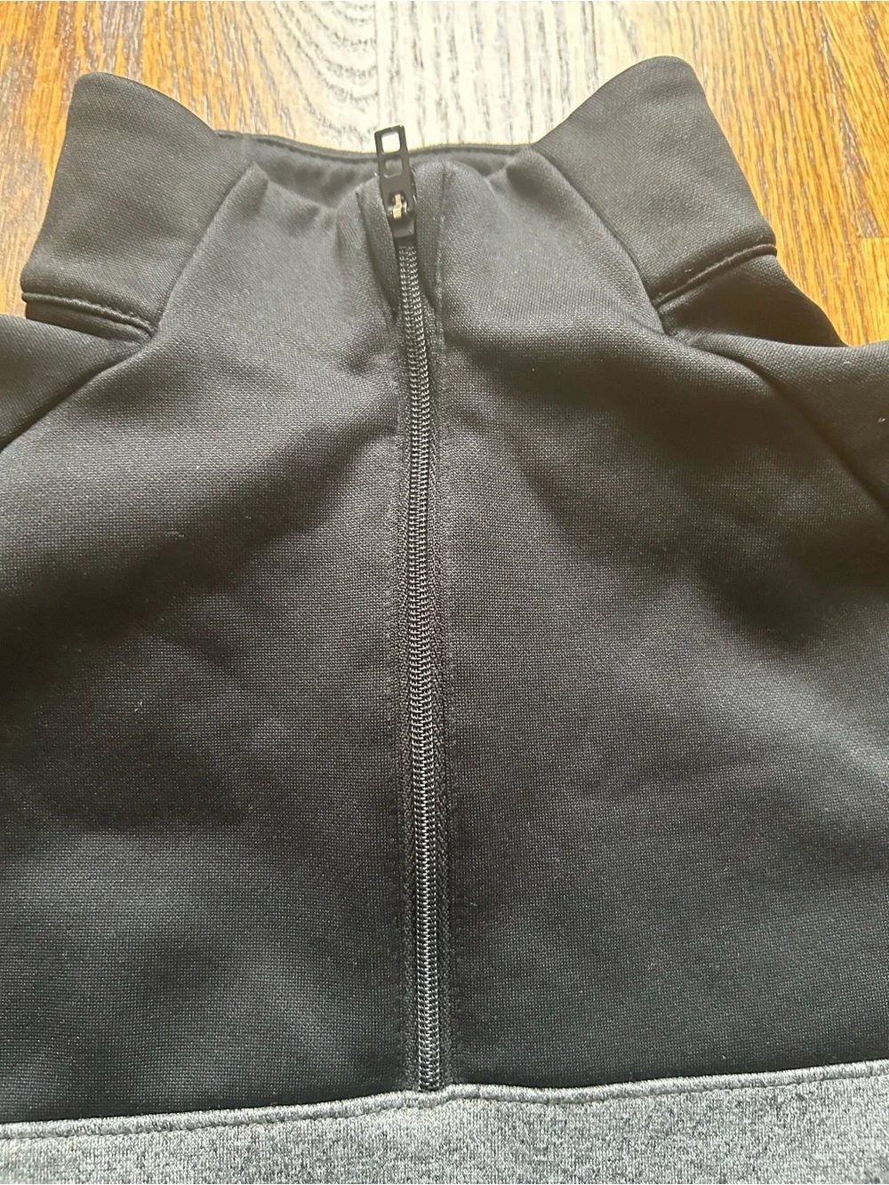 Nike Half-Zip Dri-FIT Pullover - Black & Heather Gray